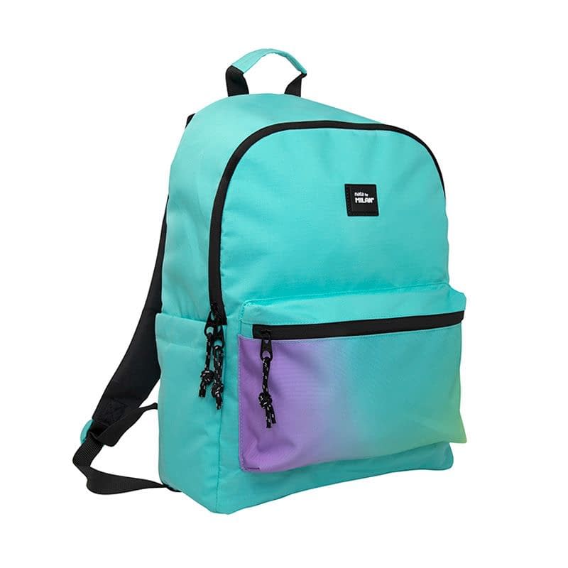 Milan 2-Zip Urban Backpack (22L) - Turquoise Sunset - Image 1